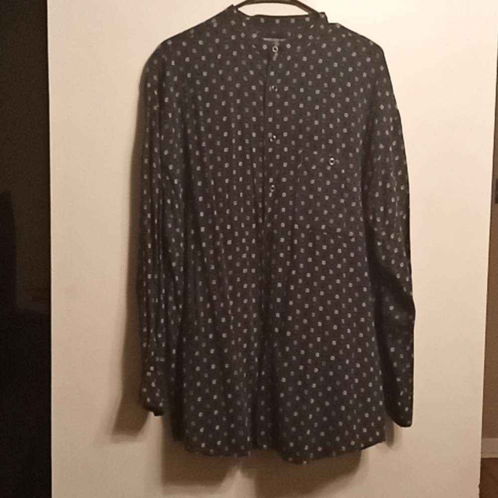 Vintage Men's Expressions Long Sleeve Button Down Shirt Size Large